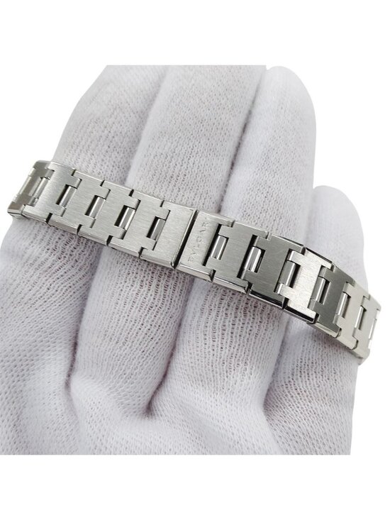 Bvlgari Watch Date Quartz Stainless Steel Silver Black Round Polished main image 5